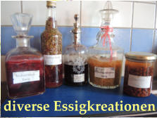 diverse Essigkreationen