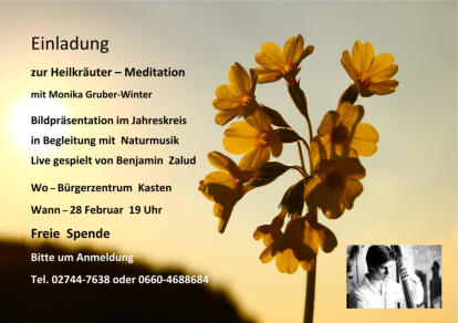 Einladung zur Heilkräutermeditation 2016